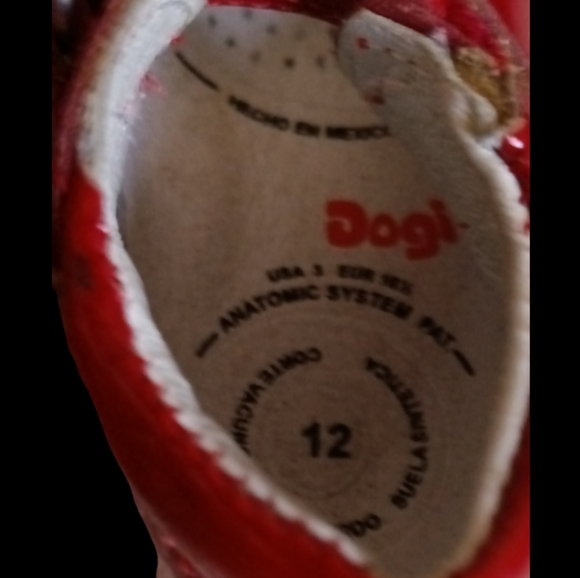 Toddler Girl's Dogi Red Mary Janes - Picture 7 of 7